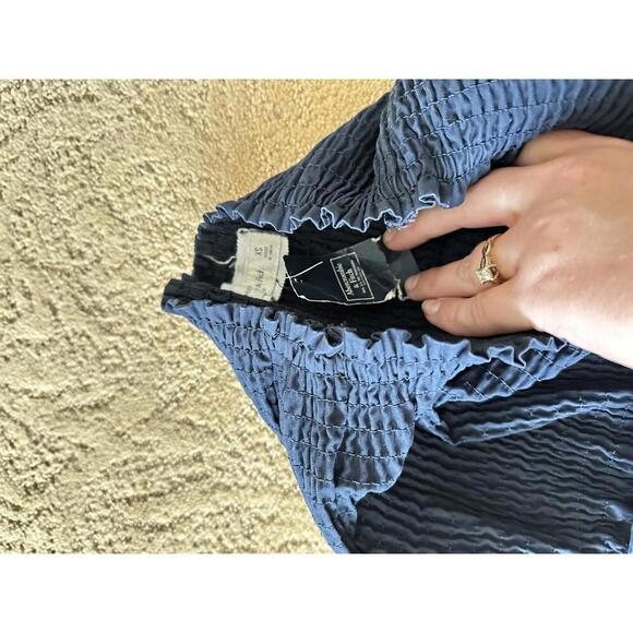 Vintage Y2K Abercrombie & Fitch Navy Polka Dot Strapless Dress – Size XS - Picture 3 of 7